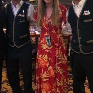 Aura maxi wrap dress